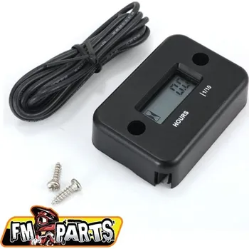 Osvětlení pro motocykl FM-PARTS indukční měřič motohodin voděodolný barva černá (EL) (FM-PARTS indukční měřič motohodin voděodolný barva černá (EL))