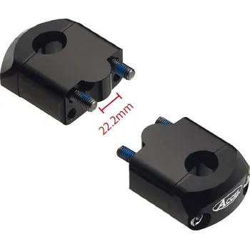 Řídítka ACCEL držáky/zvedáky na řidítka (spodní-22,2/horní-22,2mm) výška 35mm barva černá (BM-39BK22) (ACCEL držáky/zvedáky na řidítka (spodní-22,2/horní-22,2mm) výška 35mm barva černá (BM-39BK22))