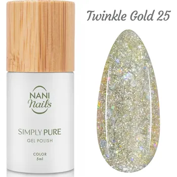 Lak na nehty NANI gel lak Simply Pure 5 ml - Twinkle Gold