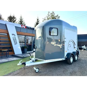 Přívěs pro přepravu koně a skotu Přívěs pro koně CHEVAL LIBERTE ORIGINS ALU®, ŠEDÝ, bez sedlovny