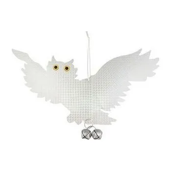 Odpuzovač zvířat Plašič ptáků Sova, reflexní, s rolničkou, 39x26cm, 1ks