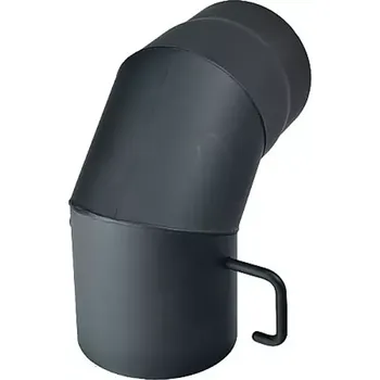 Kouřovod 12026411 Kouřovod koleno s klapkou 150/90 mm