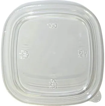 Jednorázové nádobí VIBAL Víčko PET na čtvercovou vaničku 132x132mm