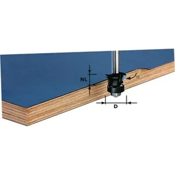 Fréza 491026 Fazetovací lícovací fréza HW FESTOOL HW S8 D24/0° +45°