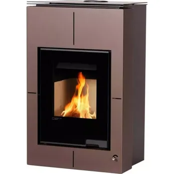 Krbová kamna HSF34-104 Krbová kamna AQUAFLAM VARIO SAPORO 11kW hnědá - sametová (teplovzdušná verze) Flamingo