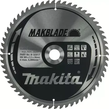 Pilový kotouč B-32817 Kotouč pilový dřevo MAKBLADE 305x2,3x30mm 60Z Makita