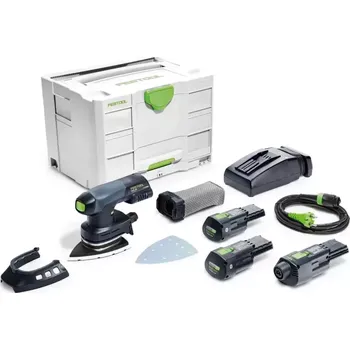 577509 Aku delta bruska DTSC 400 18V 2x3,0Ah I-Set Festool + DÁREK ZDARMA!