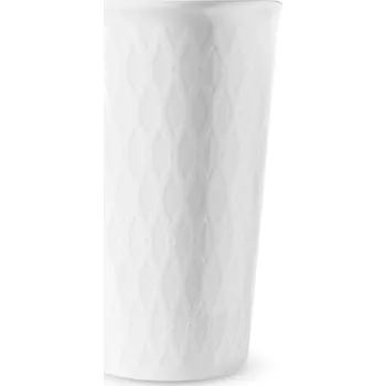 G. Benedikt | Hrnek Coffee to go, bílý mřížkový vzor, 440 ml