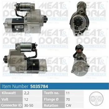 Autoelektrika Startér MEAT & DORIA 5035784