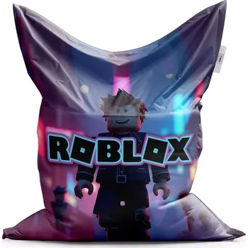 Sedací pytel Sablio Sedací vak Classic ROBLOX Neonové město - 150x100 cm