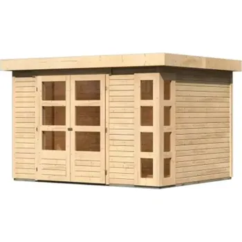 Zahradní stavba LANIT PLAST Dřevěný domek KARIBU KERKO 5 (9183) natur 7.42 m²