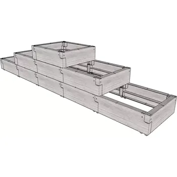 Vyvýšený záhon LG3130 Vyvýšený záhon JUWEL TIMBER ERGOLINE StepOne