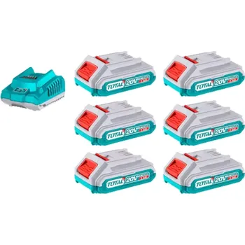 TFBCLI2062 Sada baterií 20V 4x2,0 Ah + nabíječka INDUSTRIAL TOTAL