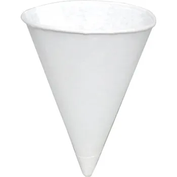 Jednorázové nádobí Kelímek papírový BIO-ECO Vending kónický 130ml bílý 100% kompostovatelný - 5000 ks