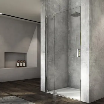 Sprchové dveře Ronal CADURA CA13 jednokřídlé sprchové dveře 100 cm Profil: Bílá, Sklo: Hladké čiré