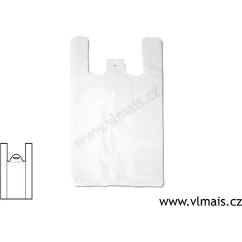 Sáček na potraviny Mikrotenové tašky 4 kg bílé HDPE, 100ks