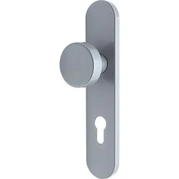Dveřní kování ASSA ABLOY ASSA ABLOY A530, štít, 92mm koule, stříbrná