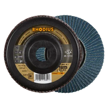 Brusný kotouč RHODIUS Lamelový brusný kotouč LSZ P1 125 x 22,23 P60 PROline