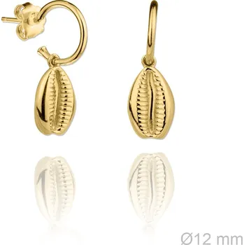 Náušnice Pozlacené náušnice MUŠLE Ag 925/1000
