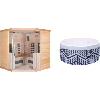 Infrasauna AS306 Infrasauna Braga 3/4 + Vířivka Montana 130 Belatrix