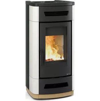 Krbová kamna 7114550 Krbová kamna bílá Nordica Oriana Maiolica