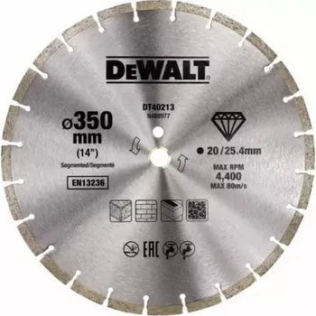 Řezný kotouč DT40213 Diamantový kotouč 350mm DeWALT