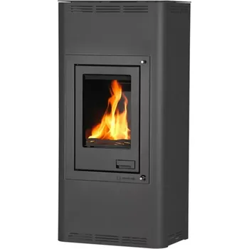 Krbová kamna HSF29-002 Krbová kamna AQUAFLAM 12 s výměníkem - černá, základní regulace Flamingo