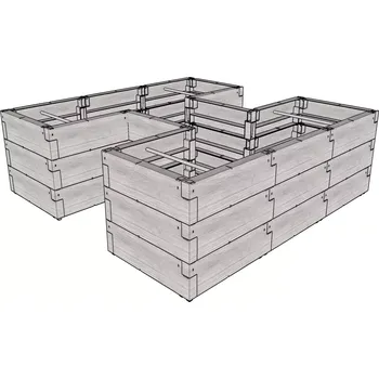 Vyvýšený záhon LG3133 Vyvýšený záhon JUWEL TIMBER ERGOLINE H