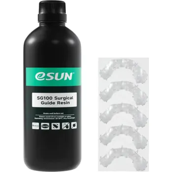 3D tisk SG100 Surgical Guide Resin - pryskyřice pro zubní modelování eSUN - Transparentní, Váha 0,5 kg