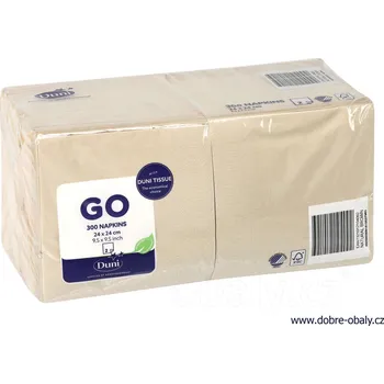 Papírový ubrousek Ubrousky 2-vrstvé 24x24 cm Duni ECO ECHO, 300 ks