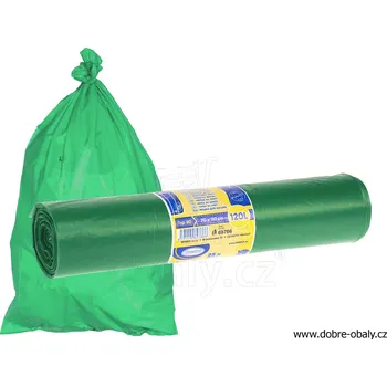 Pytle na odpadky Pytel 70x110cm 50y zelený 25ks/role - Pytel 70x110cm 50y zelený