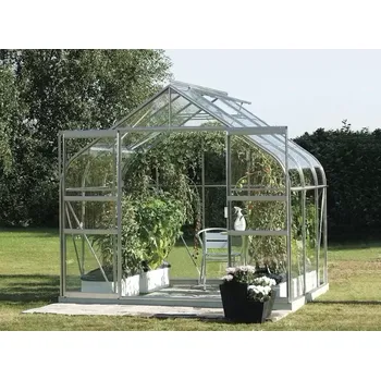 Skleník LG4223 Skleník VITAVIA DIANA 5000 čiré sklo 3 mm stříbrný