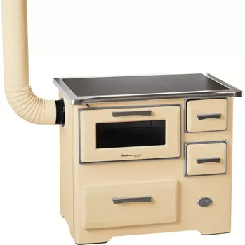 Sporák na tuhá paliva 643777 Sporák s troubou krémový levý MBS SD 10 NEW LINE 7KW
