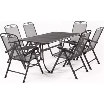 Zahradní sestava Basanis6 Sestava jídelního nábytku z tahokovu Basanis 6+