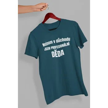 Pánské tričko Profesionální děda Barva: Petrolejová modrá, Velikost: S