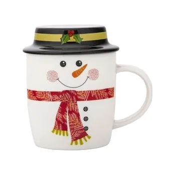 KUBEK ZIMOWY BAŁWANEK Z POKRYWKĄ NBC 400 ML W OPASCE