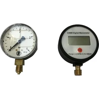 Nářadí na motocykly Manometer KYB 150370000401 analog 0-4 bar 150370000401