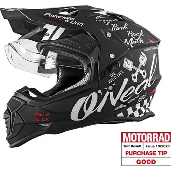 Helma na motorku Přilba O´Neal Sierra TORMENT V.22 černá/bílá (Velikost: S) 0818-806