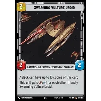 Sběratelská karetní hra Swarming Vulture Droid 256/202/754 - Jump to Lightspeed Typ karty: Foil