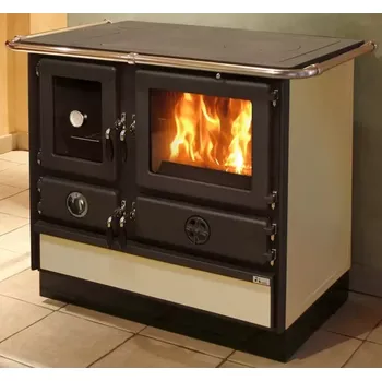 Sporák na tuhá paliva 451332 Sporák na tuhá paliva s výměníkem krémový levý MBS SUPER THERMO MAGNUM