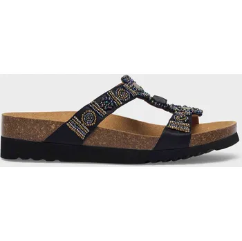 Dámská zdravotní obuv Scholl NEW BOGOTA' SatinBds-W Black/Multi dámské zdravotní pantofle barva černá černá 37