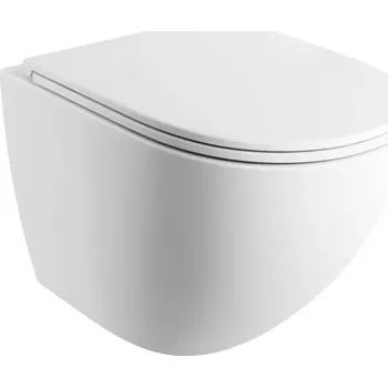Klozet OMNIRES - OTTAWA COMFORT Závěsná mísa SILENT POWER™ sedátko SOFT, 54 x 37 cm, bílé matná OTTAWACSPMWBM