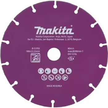 Řezný kotouč B-53702 Kotouč řezný diamantový 180x1,6x22,23mm Makita