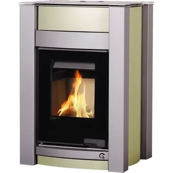 Krbová kamna HSF34-021 Krbová kamna AQUAFLAM VARIO KALMAR 11/7kW olivová Flamingo