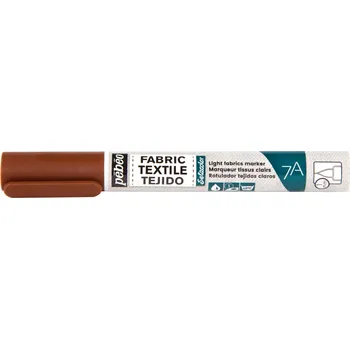 Speciální výtvarná barva Fix na textil Pébéo 7A Markers Light Fabric 1 mm - 12 Brown