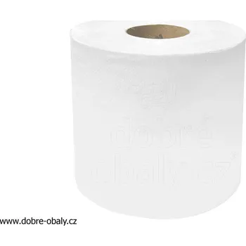Ručníky tissue, rolované 3-vrstvé BÍLÉ 20 cm x 100 m, 6rolí