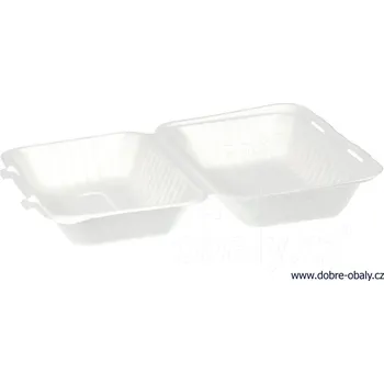 Jednorázové nádobí BIO Kompostovatelný menubox jednodílný 220x150x7,7 mm - BIO Komp