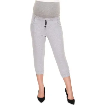 PeeKaBoo Těhotenské tepláky 3/4 šedé bavlněné Velikost: L/XL