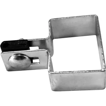 Příslušenství pro plot Úchyt panelu ke sloupku 100x100mm koncový; šroub + vymezovač; Zinek