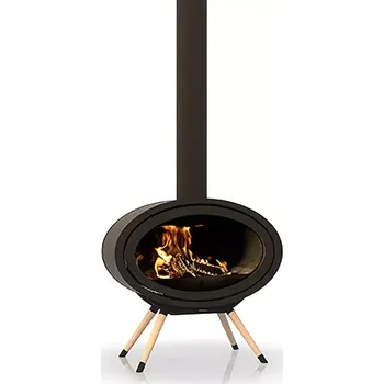 Krbová kamna 3613 Krbová kamna Dik Geurts Oval Front Legs